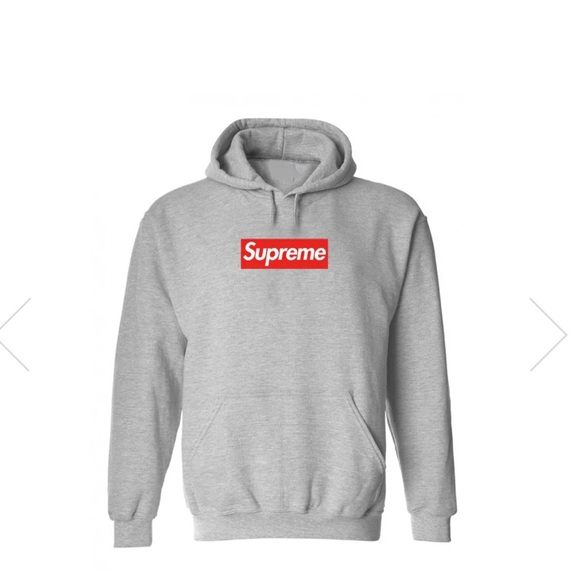 Supreme Box Logo Hoodie woman Medium Heather Gray Long Sleeve Pullover ⭐️⭐️ - Picture 16 of 16